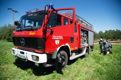 Allmersbach: Nutzfeuer greift auf Pferdekoppel ueber